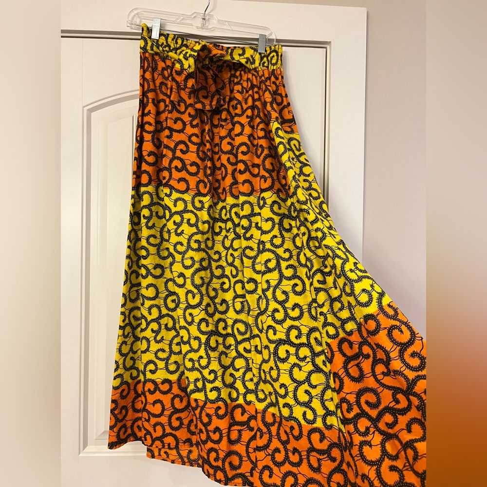 Long colorful skirt